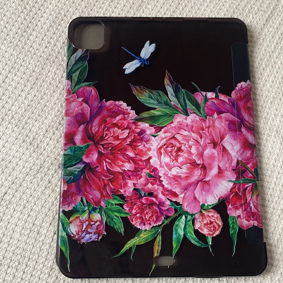 iPad Pro 11 case - Peonies and Dragonflies - Picture 2 of 3